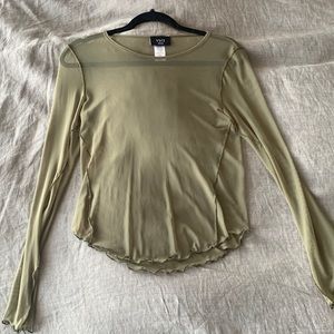 Vici sheer Mesh Top